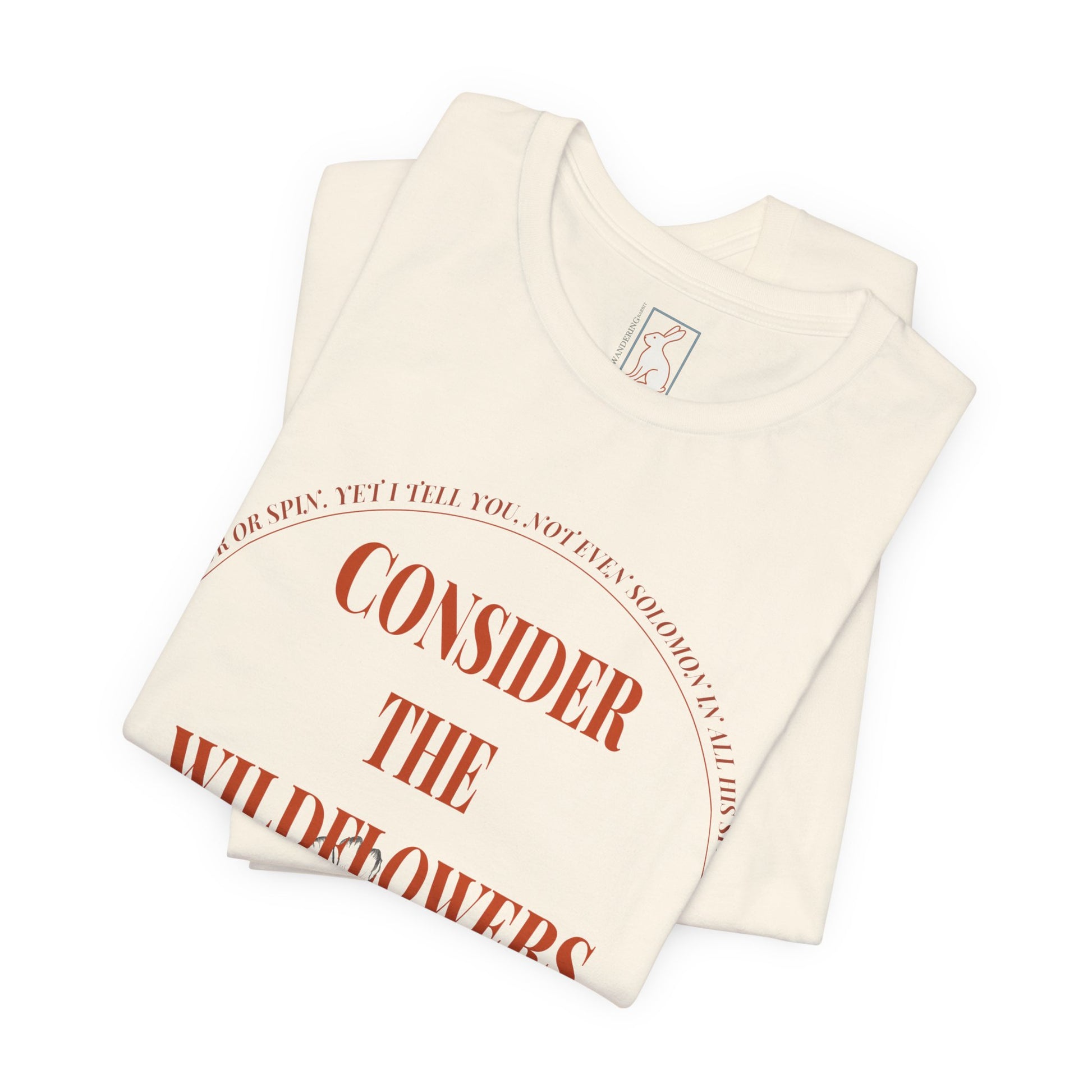 Consider the Wildflowers – Jersey Tee – Cream