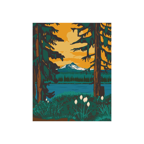 Beargrass & Stillness – Vintage Pacific Northwest Art Print